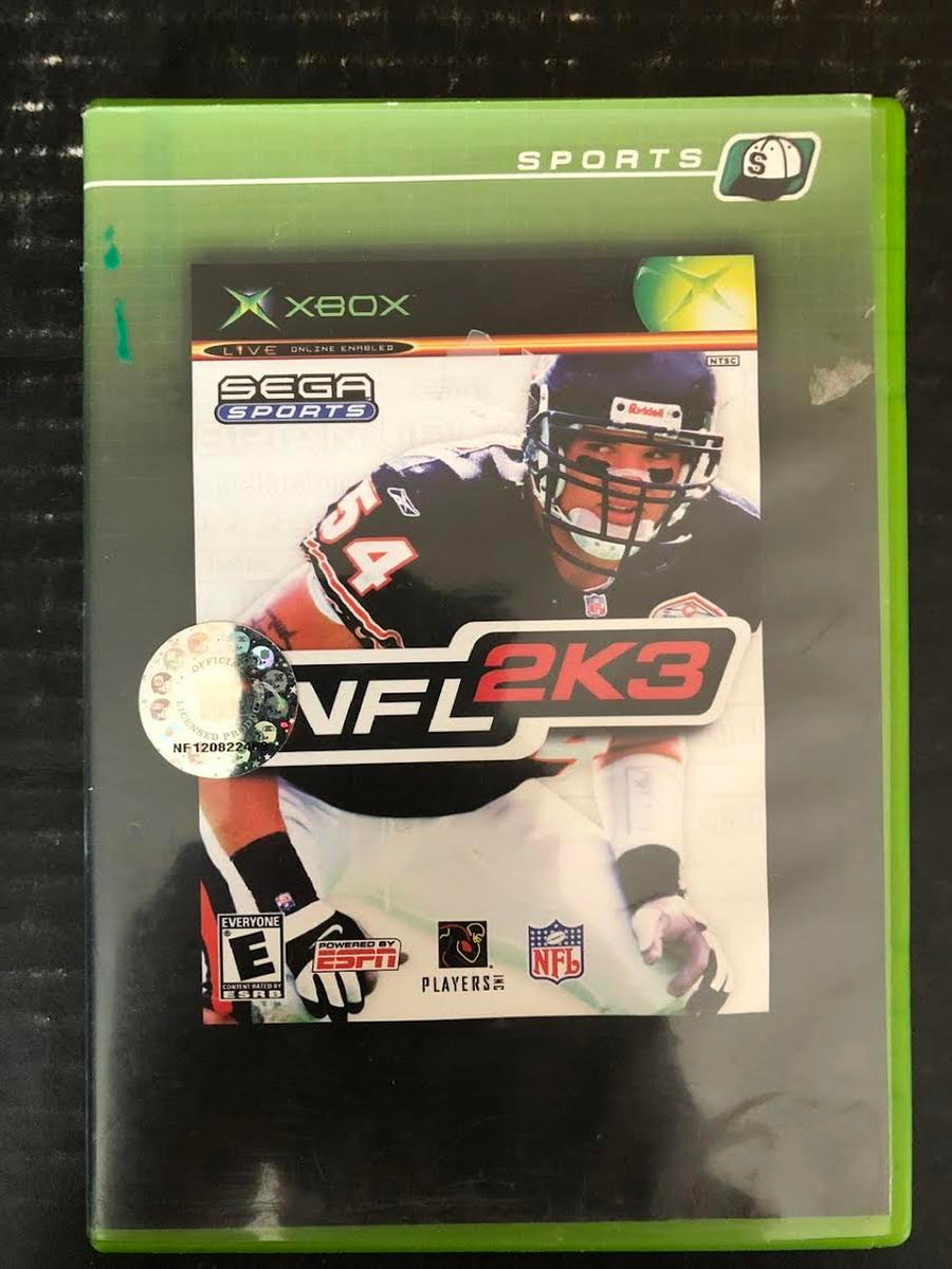 2002 XBOX SEGA SPORTS NFL 2K3 (INCLUDES GAME AND ORIGINAL BOX