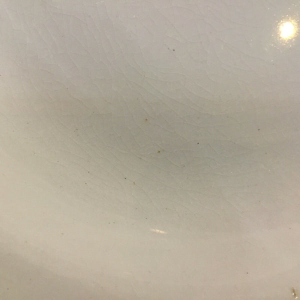 SET OF (4) ANTIQUE T & R BOOTE IRONSTONE DAISY PATTERN RIMMED SOUP BOWLS (ENGLAND)