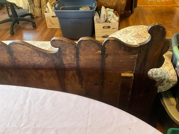 LATE 1800'S FAINTING SOFA SETTEE