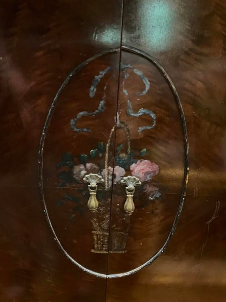 BEAUTIFUL ANTIQUE WOOD LADIES DRESSING CABINET
