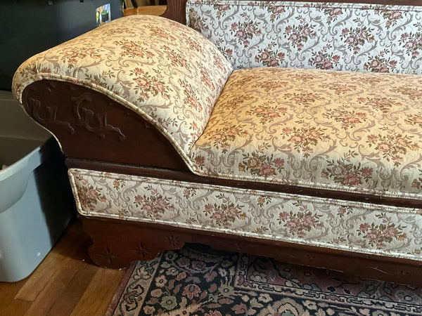 LATE 1800'S FAINTING SOFA SETTEE