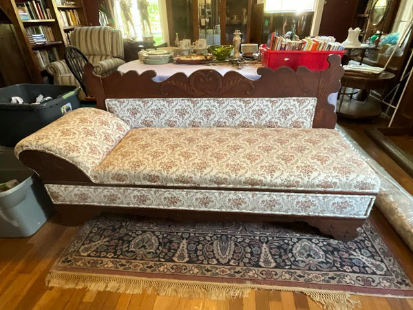 LATE 1800'S FAINTING SOFA SETTEE