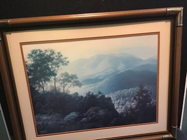 LARGE RARE DALHART WINDBERG "THE FLOURISH OF NATURE'S HUES" 31.5" X 26.5" (MATTED AND FRAMED)
