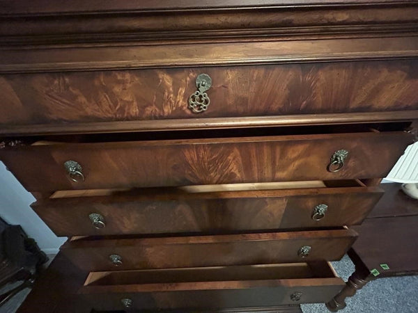 BEAUTIFUL EUROPEAN REVIVAL LARGE CHEST OF DRAWERS