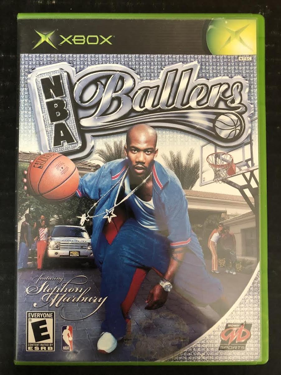 2004 XBOX MIDWAY NBA BALLERS FEATURING STEPHON MARBURY (INCLUDES GAME, BOOKLET, AND ORIGINAL BOX)