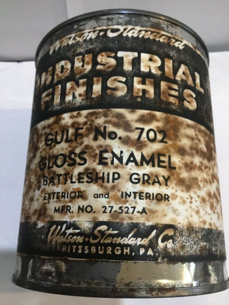 WATSON-STANDARD GULF NO.702 GLOSS ENAMEL BATTLESHIP GRAY 27-527A (FULL)