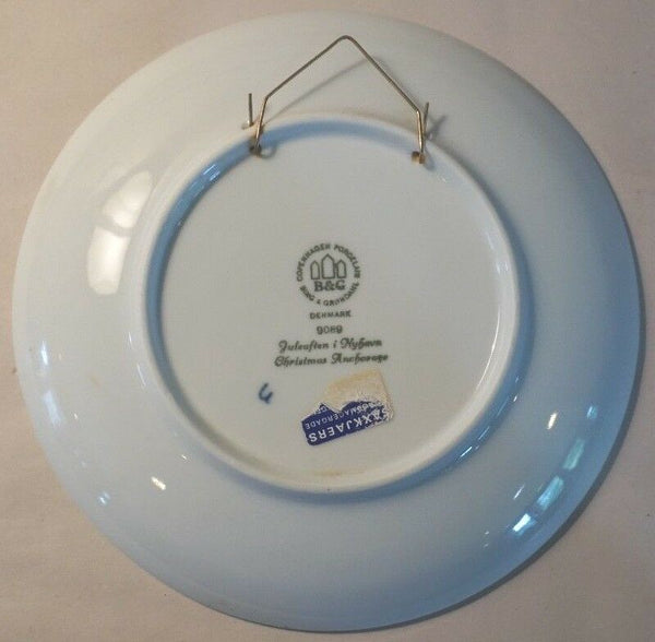 1989, Bing & Grondahl B&G Christmas Plate Jul After Christmas Anchorage